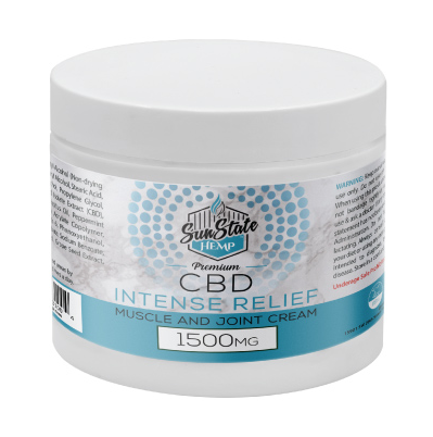 CBD Intense Relief Muscle and Joint Cream 4oz 1500mg