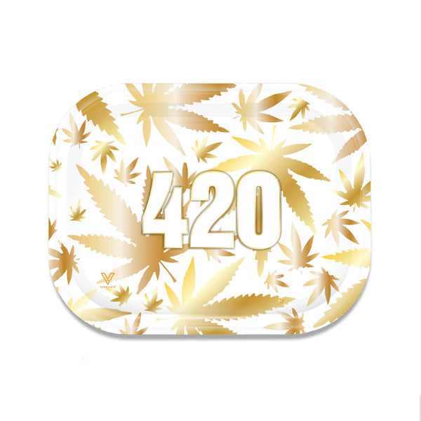 420 Gold Metal Rollin' Tray