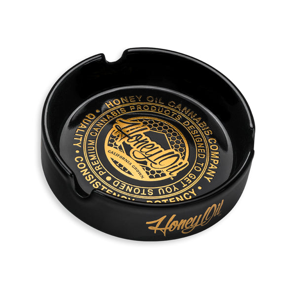 Honey Oil Ceramic Ashtray