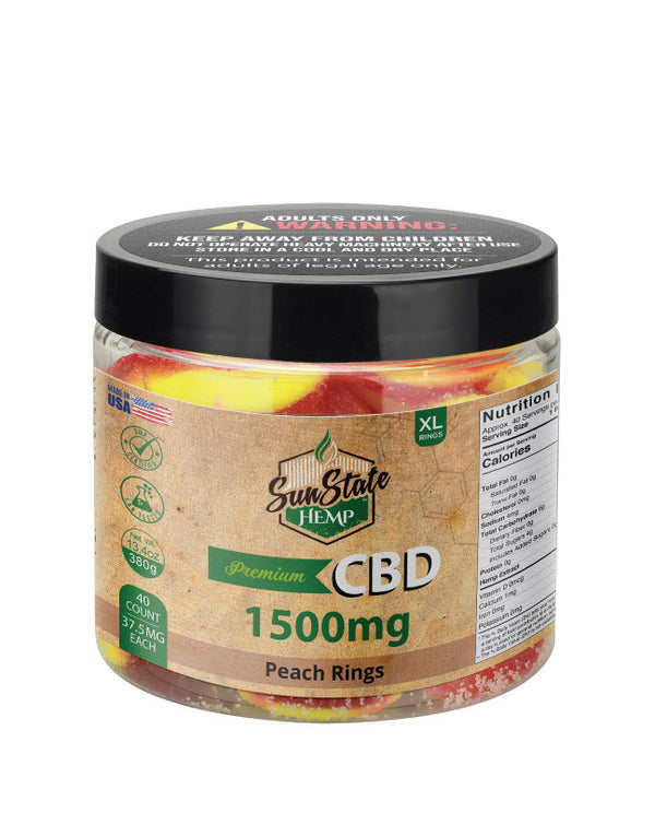 CBD Peach Rings 1500mg