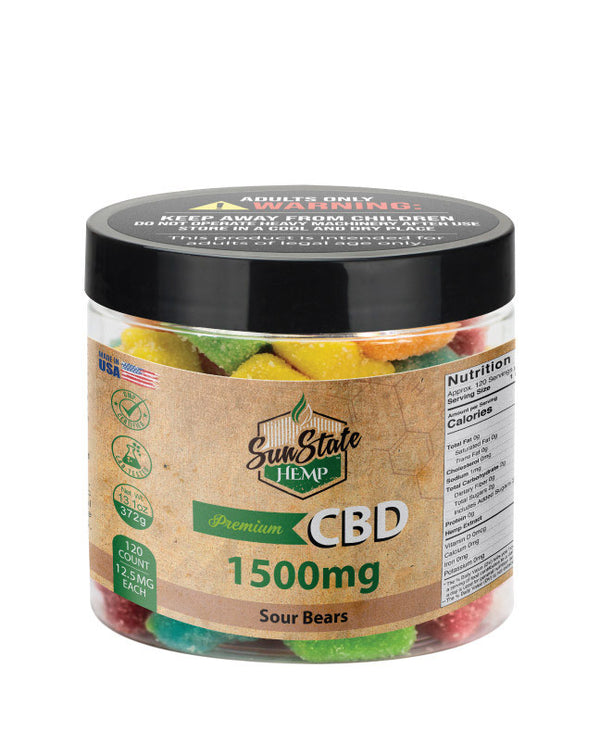 CBD Sour Bears 1500mg