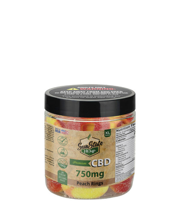 CBD Peach Rings 750mg