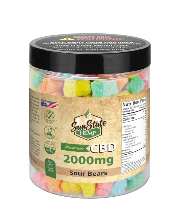 CBD Sour Bears 2000mg